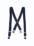 Boys Navy Blue Clip-On 'Football' Braces