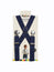 Boys Navy Blue Clip-On 'Football' Braces