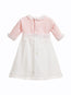 Baby Girls Pink & White Cotton Day Gown