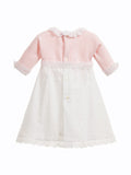 Baby Girls Pink & White Cotton Day Gown
