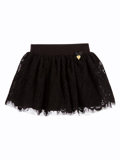 Girls Cotton Lace Skirt