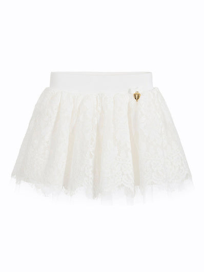 Girls Cotton Lace Skirt