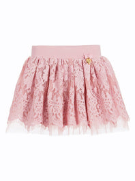 Girls Cotton Lace Skirt
