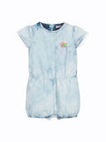 Baby Girls Blue Denim Playsuit
