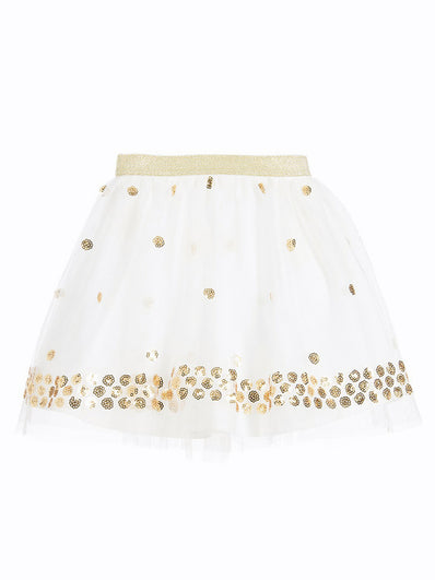 Baby Girls White Tulle Skirt