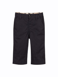 Baby Boys Trousers with Check Turn Ups