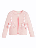 Girls Cotton Cardigan with Bows