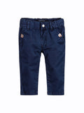 Baby Boys Blue Trousers with Belt