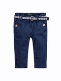 Baby Boys Blue Trousers with Belt