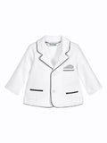 Baby Boys Ivory Jersey Blazer