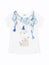 Girls Ivory Scarf Print T-Shirt