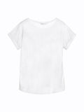 Girls White Satin T-Shirt with Red Shoes