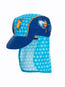 Blue Mouse Print Sun Protective Cap