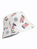 Baby White 'Nautical' Cotton Sun Hat