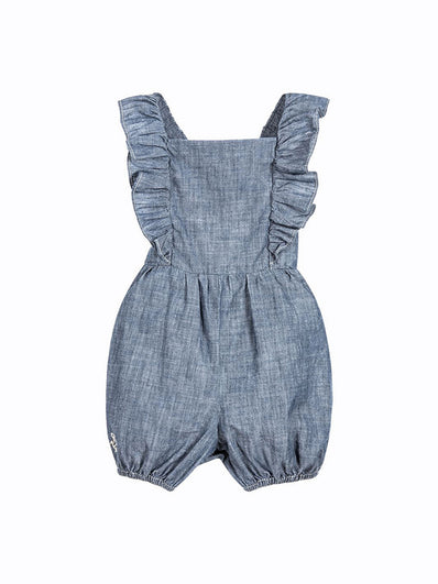 Baby Girls Chambray Playsuit
